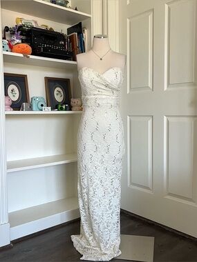 Windsor strapless sequin maxi dress